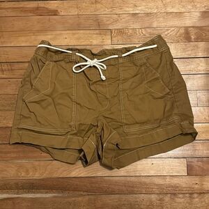 Free Assembly Women’s Golden Brown Drawstring Shorts Size XXL